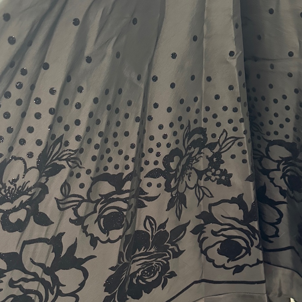 Elegant Black Floral Dress